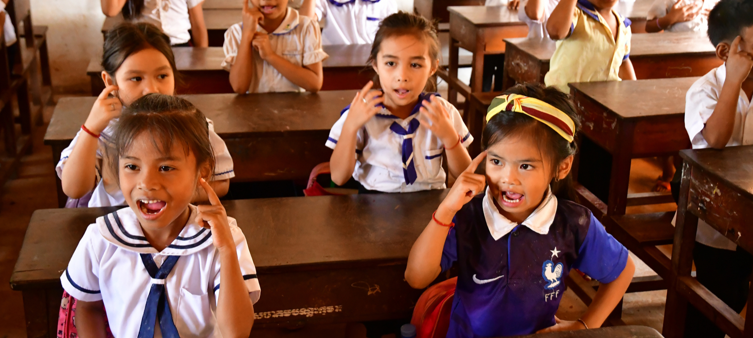 Koh Chen; Kingdom of Cambodia - August 21 2018 : the primary school